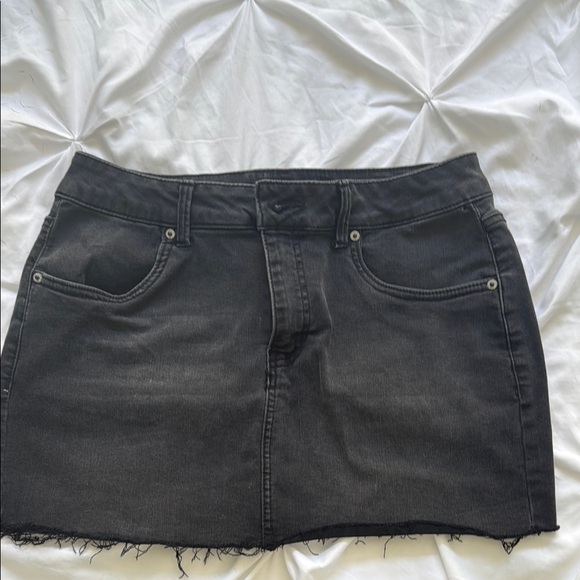 refuge Dresses & Skirts - Refuge Charcoal Denim Skirt